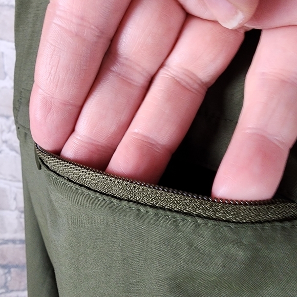 Eddie Bauer Sport Long Sleeve Button Front  Shirt Back Vent Olive Green XLTall - Picture 5 of 15